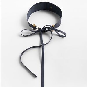 zara strap detail leather belt